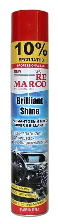 RE MARCO Полироль пластика BRILLIANT SHINE «ВИШНЯ» 750 мл