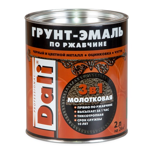 Эмаль молотковая DALI золотистая 0,75л, Рогнеда