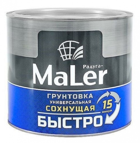 Грунт Радуга Maler универсальный б/сохн., черный 1,9 кг