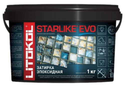 Затирка эпоксидная S.600 STARLIKE EVO GIALLO VANIGLIA 1 кг