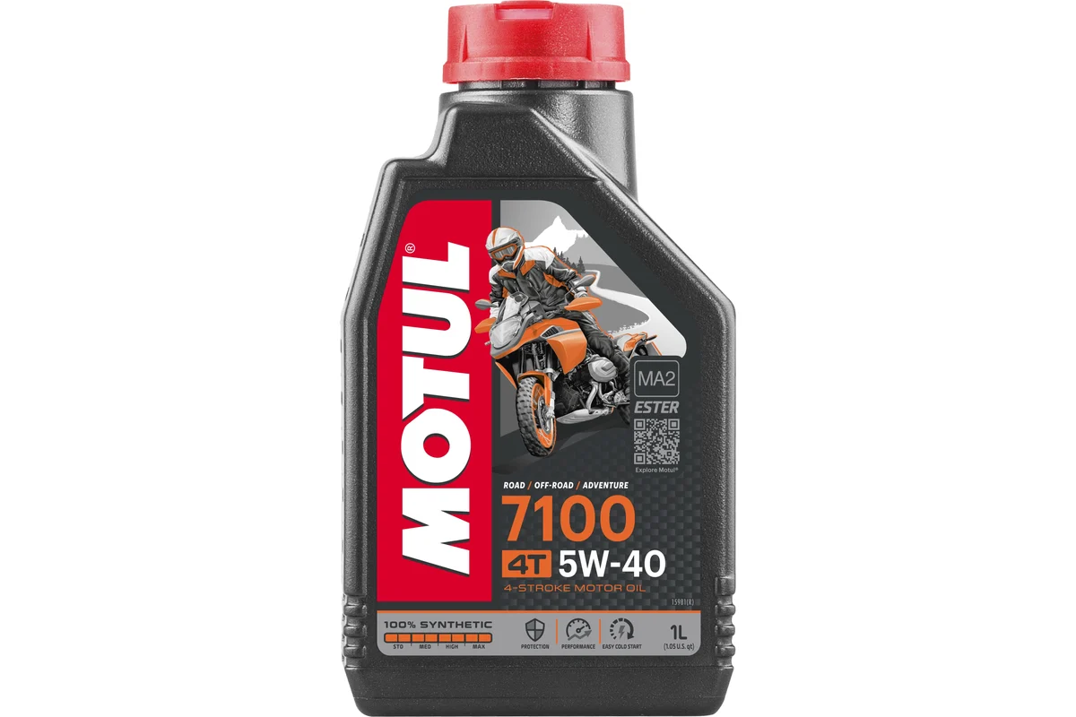 MOTUL 7100 4T 5W40 (1л) синтетическое моторное масло (мото)