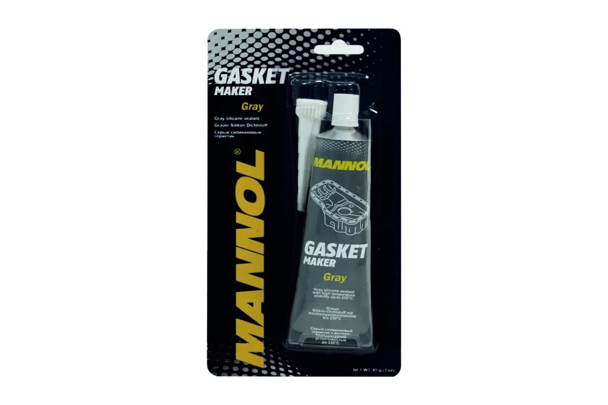 MANNOL 9913 Silicone-Gasket gray/ Серый силиконовый герметик (от-40 С до+230 С) 85гр