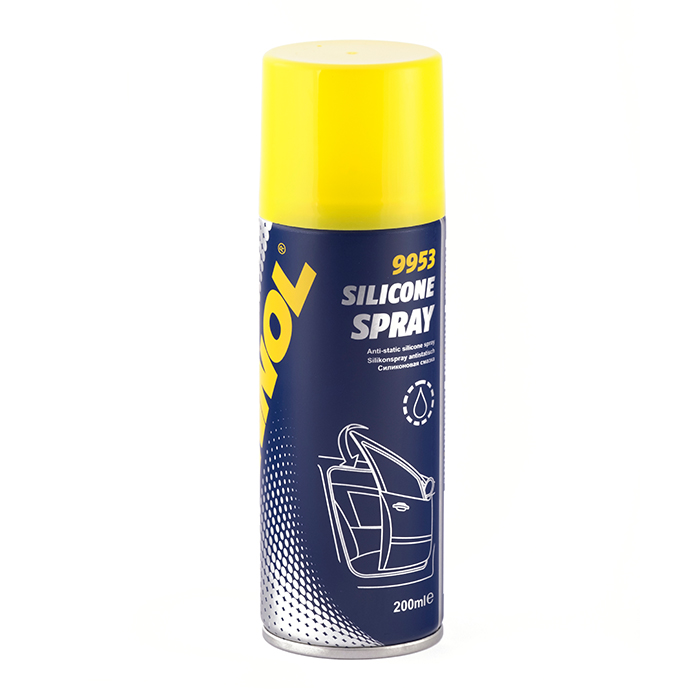 MANNOL 9953 Silicone Spray/ Смазка водоотталкивающая силиконовая 200мл