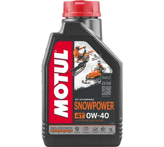 MOTUL SNOWPOWER 4T 0W40 (1л) синтетическое моторное масло