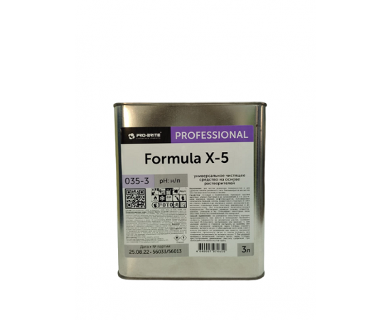 Pro-Brite: Formula X-5 3л/4шт Средство для удаления остатков скотча, шт