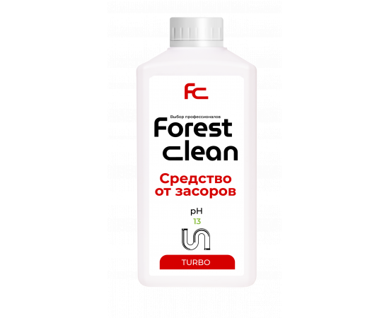 Forest Clean: Гель для устранения засоров TURBO 1л /18шт., шт